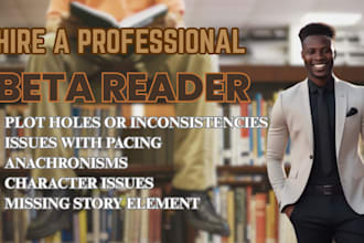 be your professional beta reader for novels and short stories