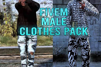 create custom fivem clothing kuttes mc, mc vest, biker clothing fivem gang vest