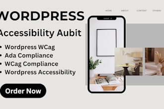 perform wordpress accessibility audit and wcag compliance