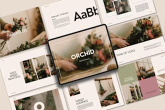 design corporate brand guidelines, minimalist logo, style guide, identity brand