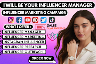 be your influencer manager instagram  influencer research influencer marketing