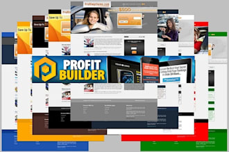 create a web pages by profit builder