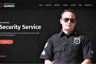 design security agency website cctv monitoring website private guard website