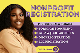 do non profit registration, file your 501c3, form 1023ez and full, bylaw