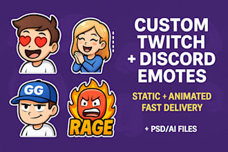 create custom twitch emotes discord emoji twitch animated emotes vtuber emotes