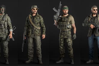 customizable 3d avatar character,glb app 3d model,blendshape,sfm,maya 3d cartoon