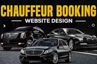 design chauffeur website taxi booking website limousine website car rental