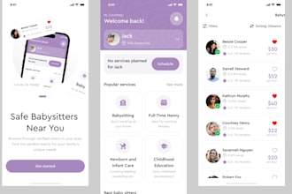develop nanny finding app like sittercity, baby sitting app, childcare app