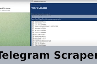 telegram scraping, scrape group member export data to excel telegram promotion