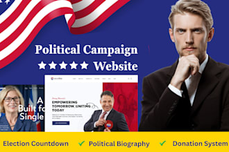 build political election campaign website with donation functionality