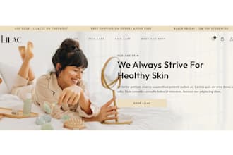 design spa shopify store skincare website spa website beauty store spa store
