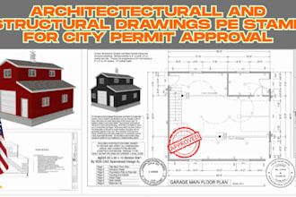 sign, stamp, seal and review your USA architectural plan as a licensed architect