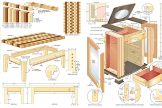do 3d diy plan for woodwork cutlist carpentry and furniture projects in sketchup