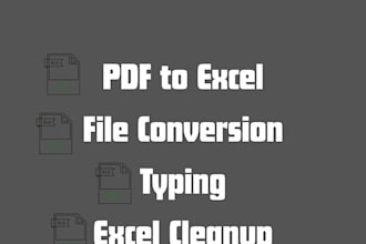 data entry, file conversion, or administrative support tasks