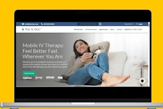 build iv hydration website medical website iv therapy website medical website