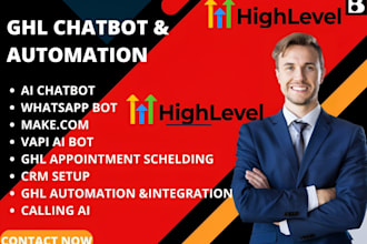 automate ghl make zapier ai chatbot funnel voice agent integrate whatsapp bot