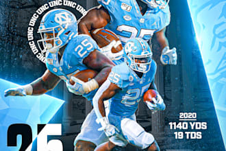 create sports posters, commitment edits, or jersey swaps