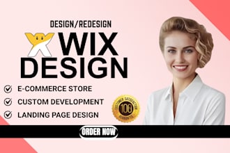 build wix website design, wix website redesign, wix online store for your brand