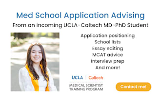 edit and polish your medical school and MD phd applications