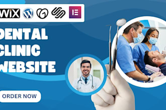 design dental clinic website, medical healthcare website, hospital website leads