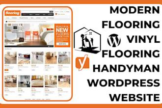 design a modern flooring contracting, vinyl flooring wordpress website