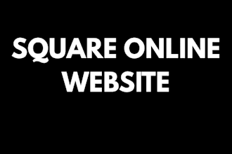 create a clean and responsive square online website for your business