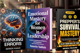 do a professional non fiction book cover design that sells