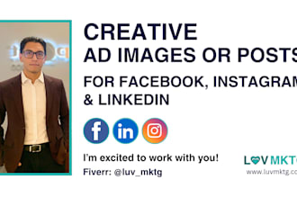 design creative facebook and instagram ad images or posts