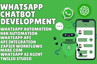 setup whatsapp automation chatbot whatsapp api fix n8n flow zapier make manychat