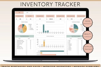 ecommerce inventory spreadsheet sales and expense tracker for shopify and amazon