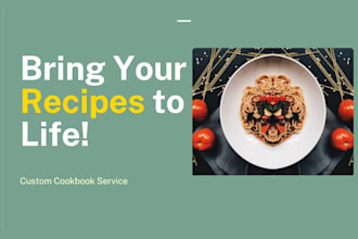 write cookbook recipes, book design, cookbook formatting, cookbook layout design