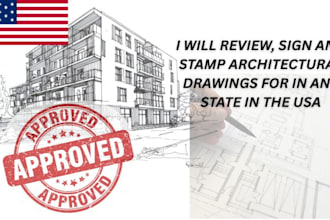 do architectural drawings in USA for city permit approval