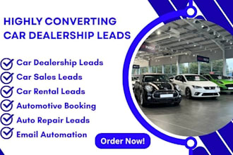 generate converting car dealership sale rental leads for car dealership website