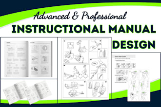 design step by step instruction manual,user guide,workbooks and product booklets