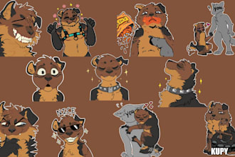 draw furry telegram stickers fursona sticker discord stickers crypto stickers