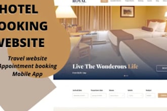 design, redesign property management hotel booking website, guest website or app