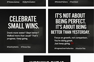 create 5 ai generated instagram posts