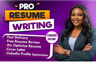 write ats resume, CV, cover letter and optimize your linkedin profile