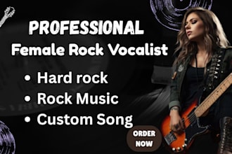 be your female rock, metal and pop singer, songwriter, female singer, lead vocal