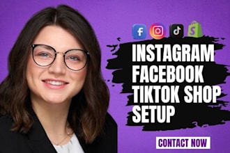 set up tiktok shop instagram shop facebook shop tiktok dropshipping shop