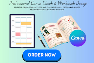 create editable german canva workbook design worksheet book layout format