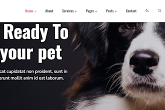design pet shopify store pet accessories store pet grooming dropshipping website
