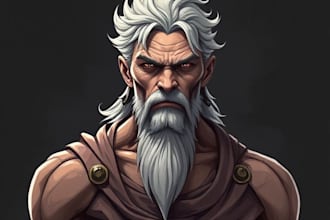 draw portrait vector illustration