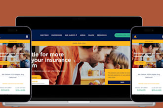 design public adjuster website insurance claim website insurance website