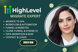 migrate and seteup activecampaign, hubspot, klaviyo, mailchimp, keap, to ghl