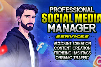 be your social media marketing manager and content creator