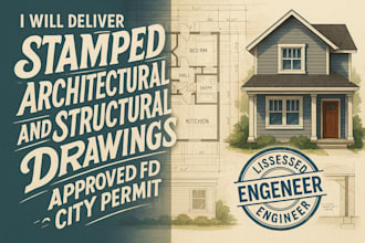 do stamped architectural building regulation drawings approved for city permit