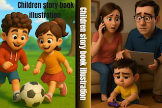 design children picture book story illustration cartoon comic artwork watercolor