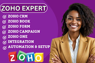 set up zoho CRM, automation, workflows, bookings, and campaigns