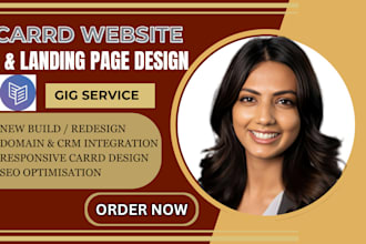 design or redesign a high converting carrd website or landing page